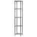 Shelving Inc. 14 d x 14 w x 64 h Chrome Wire Shelving with 5 Tier Shelves Weight Capacity 800lbs Per Shelf