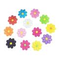 26PC Children Patches Embroidery Applique Patches Two Colors Sunflowers Iron on Patches for Arts Crafts DIY Decor Jeans Jackets C