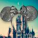 Disney Accessories | Disney Minnie Mouse Ears Bow Headband With Sequins Holographic Silver | Color: Silver | Size: Osg