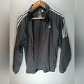 Adidas Jackets & Coats | Adidas Medium Mesh Lined Zip Up 3 Stripe Jacket In Excellent Condition | Color: Black/White | Size: M