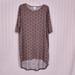 Lularoe Dresses | Lularoe Carley High Low Dress Size Xs | Color: Gold/Gray | Size: Xs
