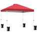 FOREST HOME 10 Ft. W x 10 Ft. D Metal Pop-Up Canopy Metal/Soft-top in Red | 112 H x 118 W x 118 D in | Wayfair ZPRD002