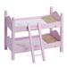 Olivia's Little World 18" Doll Wooden Convertible Bunk Bed Manufactured Wood in Brown | Wayfair TD-0095AP