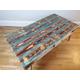 Painted Pallet Coffee Table Made With Reclaimed Wood Industrial Hairpin Legs