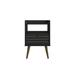 George Oliver Jolanka 1 - Drawer Nightstand Wood in Black | 27.16 H x 17.71 W x 14.17 D in | Wayfair 264643AC4A3F49268B480D2873336F91