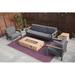 Hokku Designs Aksa 5 Piece Sofa Seating Group w/ Cushions Metal in Brown/Gray | 24.41 H x 85.83 W x 32.28 D in | Outdoor Furniture | Wayfair