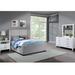 Everly Quinn Boucle 5 Pieces Bedroom Set Upholstered in Gray | 56 H x 66 W x 87 D in | Wayfair E22F23734CC1486EB5230555D02B9229