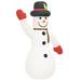 The Holiday Aisle® Vidaxl Christmas Inflatable Snowman w/ Leds 179.1" in Black/White | 197 H in | Wayfair 1873FF15CB9142149984B1A338708997