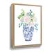 Charlton Home® Chinoiserie Hydrangea II Blush - Print on Canvas in Blue/Green/White | 18 H x 24 W x 2 D in | Wayfair