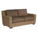 Woodard Saddleback 65" Wide Outdoor Wicker Loveseat w/ Cushions All - Weather Wicker/Wicker/Rattan in Brown | 32 H x 65 W x 38 D in | Wayfair