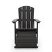 Hunter Faux Wood Outdoor Adirondack Chair with Retractable Ottoman by Christopher Knight Home