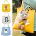 rygai Pet Carrier Bag Extra Soft Breathable Adorable Large Capacity Adjustable Escape-proof Wearable Cute Bee-Shaped Pet Canvas Shoulder Carrying Bag Pet Supplies Yellow L