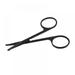 2PCS Premium Nose Hair Scissors Curved Safety Blades with Rounded Tip for Trimming Small Details Facial Hair Ear Hair Eyebrow (Black)