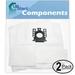 4 Replacement for Miele S800-S858 Vacuum Bags with 4 Micro Filters - Compatible with Miele Type GN Vacuum Bags (2-Pack 2 Bags Per Pack)