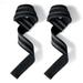 Weight Lifting Straps- Wrist Straps for Weight Lifting Deadlifting Exercise Strength Training - black