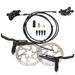 ZTTO 4-Piston MTB Hydraulic Brake Caliper Set with 160180203mm Disc Rotors Front and Rear Hydraulic Disc Brake Kit