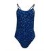 TYR Women s Team Check Cutoutfit One Piece Swimsuit Blue 32