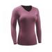 Baozhu Women Compression Stretch Base Layer Long Sleeve Tight Sport Tops (M-3XL)