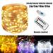 Outdoor String Lights 8 Modes 16.5 Feet 50 Led Fairy String Lights with Battery Remote Timer Control Operated Waterproof Copper Wire Twinkle Lights for Room Wedding Garden Party