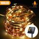 LED Fairy Lights Solar Battery Operated String Lights IP65 Waterproof Copper Wire String Lights Twinkle String Lights 8 Modes for Garden Party Indoor