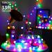 TORCHSTAR 33ft 100 LEDs Globe Fairy Lights Plug-in 8 Modes Color Changing String Light Wall Patio Party Home Wedding Decor Indoor Outdoor