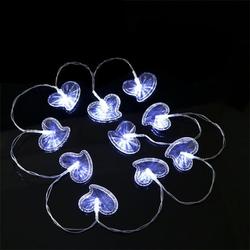 Tarmeek Valentines Day Decorations String Lights - 10Led Love Heart Fairy Lights Valentines Day Light Decor Battery Operated Lantern Lights for Home Bedroom Wedding Anniversary Party Decor