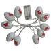 FFENYAN Gift 7.5FT 10LED Easter Eggs String Lights Battery Operated String Lights For Easter Decor Party Home Indoor Outdoor Garden Decorations White