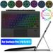 Wireless Bluetooth Keyboard with Touchpad Backlit Keyboard for Microsoft Surface Pro 3 4 5 6 7