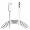 USB C to 3.5mm Audio Aux Jack Adapter Type C to 3.5mm Male Extension Headphone Audio Stereo Cord Cable for iPad Pro 2018 Google Pixel and More Type-c Devices - 1m/3.3ft White