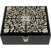 February Mountain Mother of Pearl Large Wooden Keepsake Box with Hinged Lid - Handcrafted Decorative Boxes with Lids for Home DÃ©cor