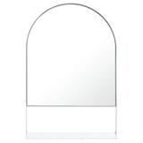 SAFAVIEH Yuriko 24 in. x 36 in. Solid Frame Mirror Silver