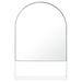 SAFAVIEH Yuriko 24 in. x 36 in. Solid Frame Mirror Silver