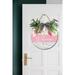 Eveokoki Front Door Porch Decorations Daisy Welcome Door Hanging Sign 11 inch Wooden Wall Sign Rustic Holiday Wreath Decor for Front Door Porch Home Window Wall Farmhouse Decorations