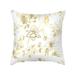 RKSTN Pillow Covers Golden Leaves Soft Solid Decorative Square Throw Pillow Covers Cushion Cases Pillowcases for Sofa Bedroom Car 18 x 18 Inch 45 x 45 Cm Room Decor on Clearance