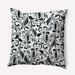 20 x 20 Simply Daisy Aurora Polyester Accent Pillow Black Qty 1