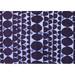 Ahgly Company Machine Washable Indoor Rectangle Oriental Blue Modern Area Rugs 2 x 4