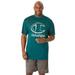 Men's Big & Tall Champion® Performance Logo Tee by Champion in Marine Green (Size 3XL)