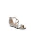 Wide Width Women's Yolanda Dressy Sandal by LifeStride in Silver (Size 8 1/2 W)