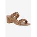 Wide Width Women's Fuss Slide Sandal by Bellini in Rose Gold Smooth (Size 7 W)