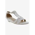 Women's Laaris T-Strap Sandal by Bellini in White Fabric (Size 10 M)