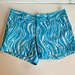 Lilly Pulitzer Shorts | Lilly Pulitzer Women's The Callahan Short Size 0 Fish Print Blue White P1 | Color: Blue/White | Size: 0