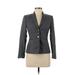 Tahari by ASL Blazer Jacket: Gray Jackets & Outerwear - Women's Size 2 Petite