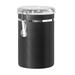 OGGI Stainless Steel Clamp Canister w/Clear Lid Metal in Black | 7.75" H x 5" W x 5" D | Wayfair 5306.3