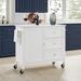 Soren Stone Top Kitchen Island/Cart White - Crosley KF30090WH-WH