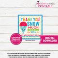 Snowcone Gift Tag Summer Tags Shaved Ice Popsicle Staff Employee Teacher Appreciation School Pto Pta Thank You Label Editable Template