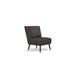 Side Chair - George Oliver 28.34" W Polyester Side Chair Polyester in Black | 33.07 H x 28.34 W x 33.07 D in | Wayfair