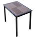 Latitude Run® Dining Table Wood/Plastic/Metal in Brown | 28.74 H x 47.24 W x 31.49 D in | Outdoor Dining | Wayfair 4D601C059AF5407696FBBC3246610984