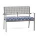 Woodard New Century Garden Outdoor Bench Metal in Gray | 34 H x 43.75 W x 23.75 D in | Wayfair 930004ST-72-05A