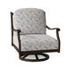 Woodard Casa Swivel Outdoor Rocking Chair in Black/Brown | 35.75 H x 29.5 W x 34 D in | Wayfair 3Y0477-48-92M