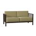 Woodard Jax Loveseat Metal/Sunbrella® Fabric Included in Brown | 25.5 H x 53.25 W x 28.25 D in | Outdoor Furniture | Wayfair 2J0019-48-54A